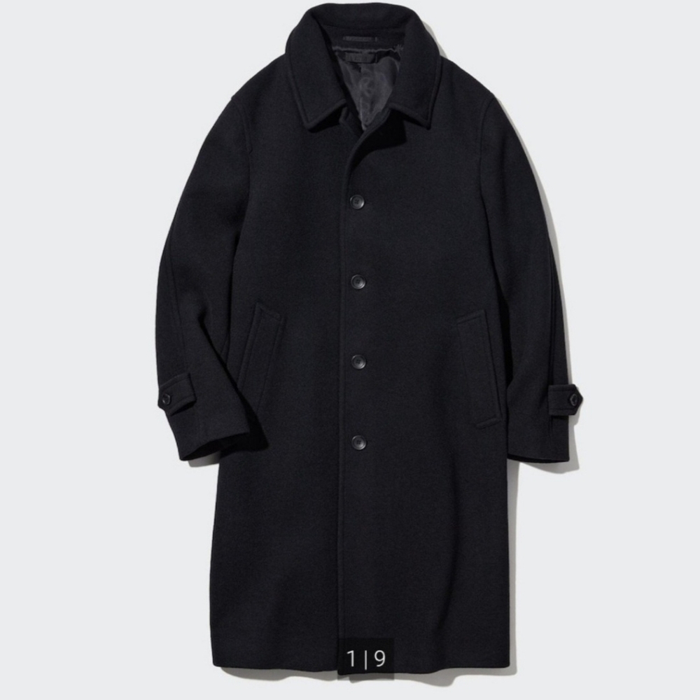 Uniqlo Balmacaan Coat medium men Navy